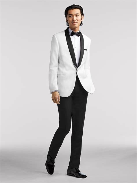 white tuxedo dinner jacket style.